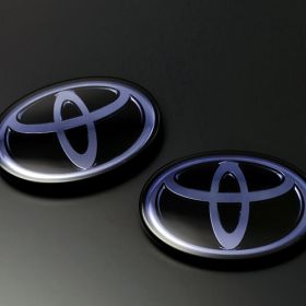 Grazio Opal Chrome Emblems (3 pieces set)